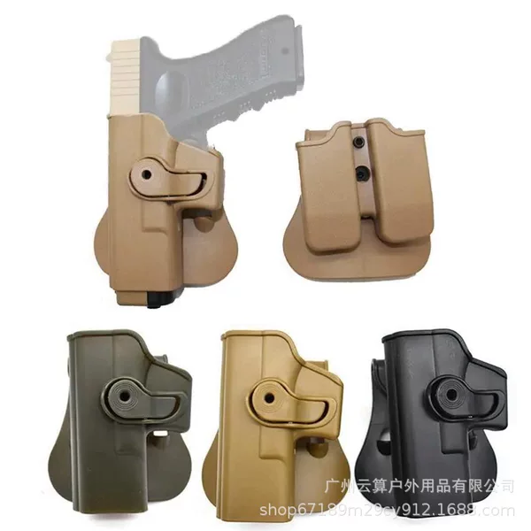 Left Hand G17 Glock suit Outdoor Tactical Waist Board Quick Pull Set Plastic Sleeve for suit Training