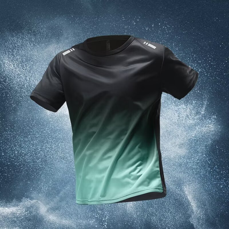 健身衣服男冰丝速干运动服套装秋冬短袖晨跑步羽毛篮球训练房短裤|undefined