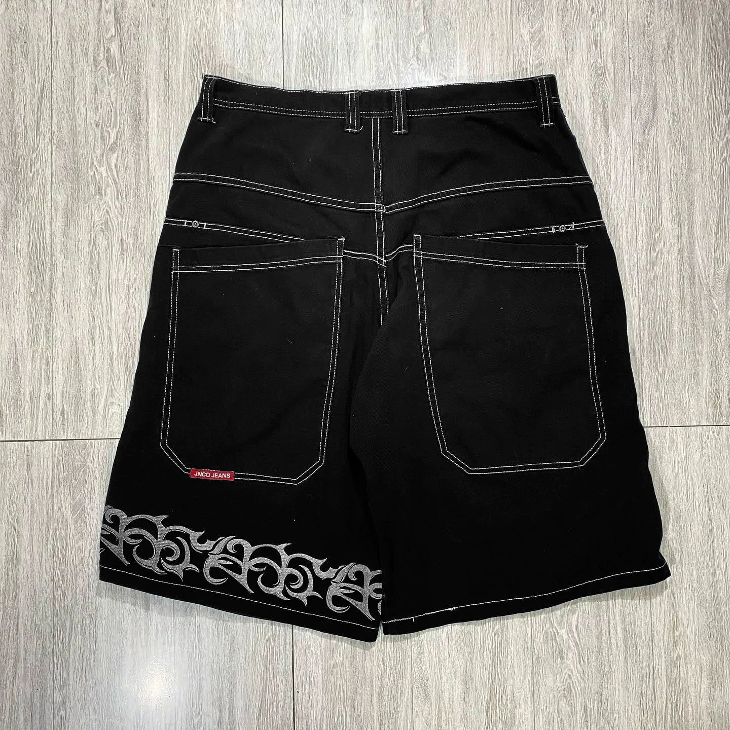 Джинсовые шорты, хип‑хоп готика, свободный крой, размеры S–XXL
