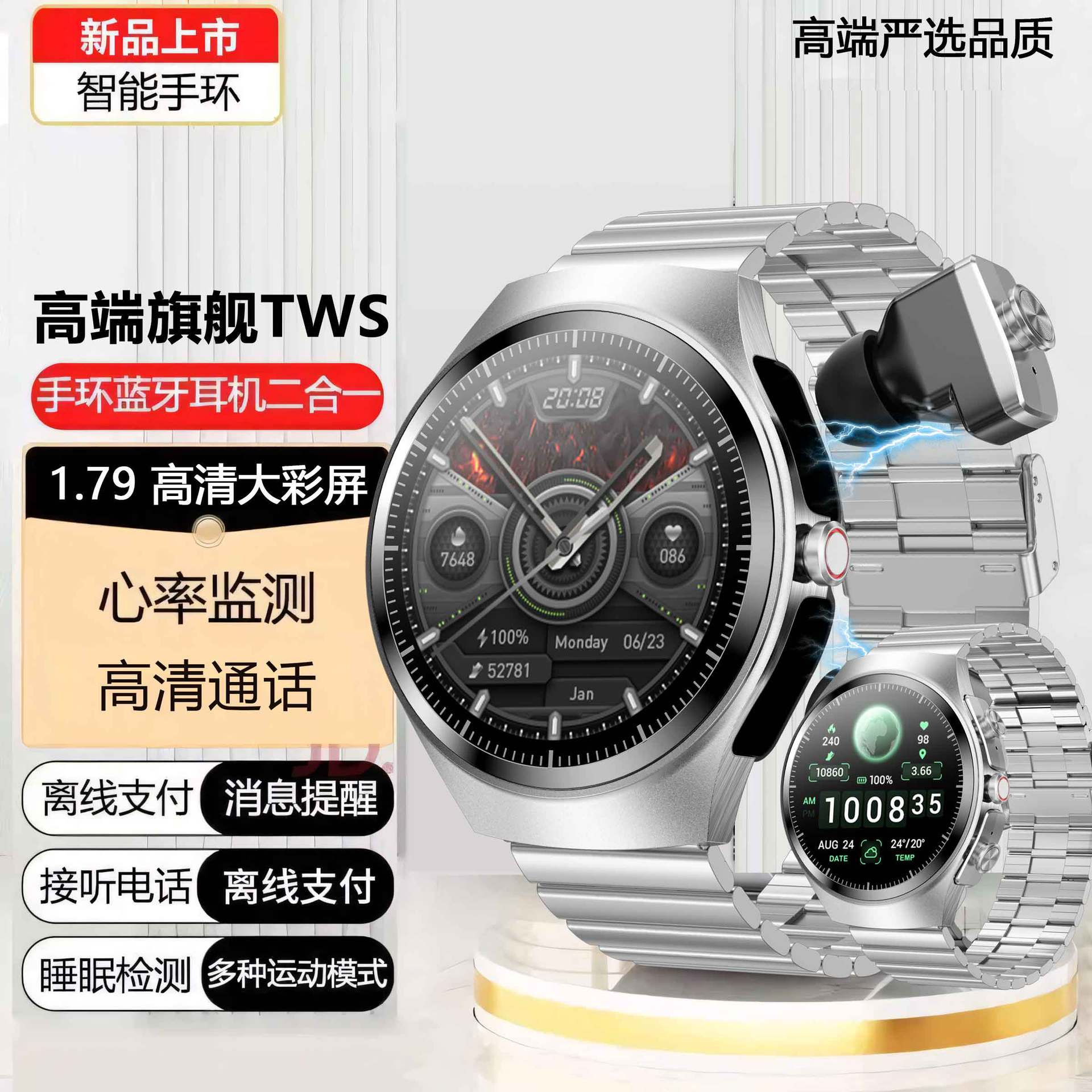 Breakthrough innovation - the wrist is trendy and classy [silver bamboo festival]