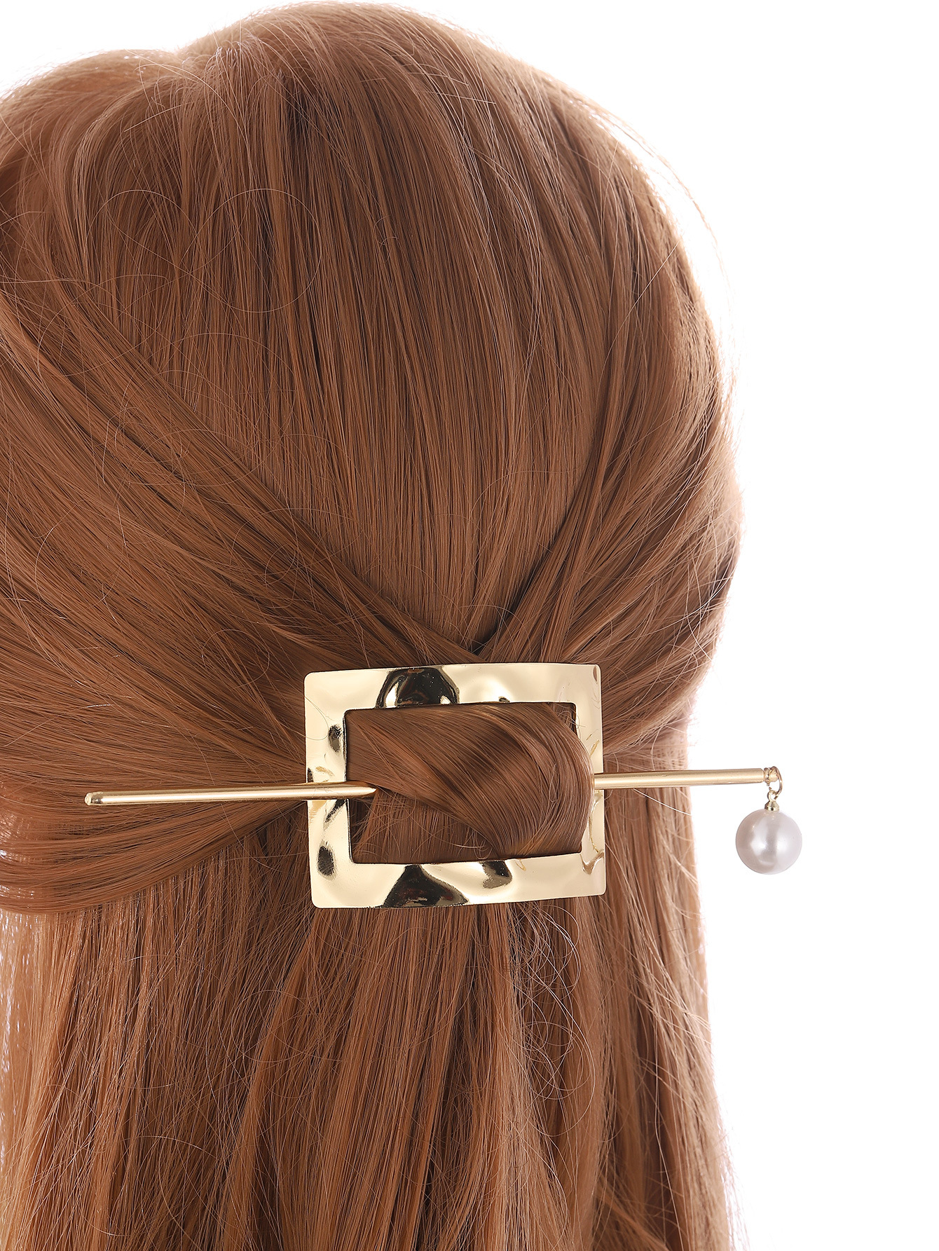 Estilo coreano de moda retro de metal curvado de las mujeres elegante estilo antiguo updo mapache simple perezoso horquilla Hanfu accesorios para el cabello