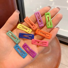 Cute Glow-in-the-Dark Colorful Little Girl Bang Clip, Fringe Hairclip with Geometric Design, Kids' BB Clip, Baby Side Clip, Headwear