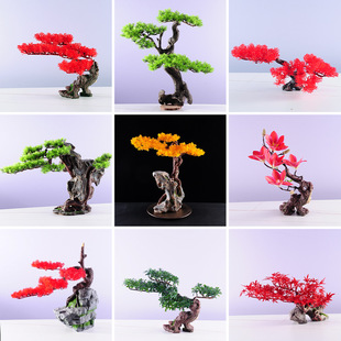 Creative decoration dining artistic conception sashimi cuisine decorative flower tree plate decoration seafood tree