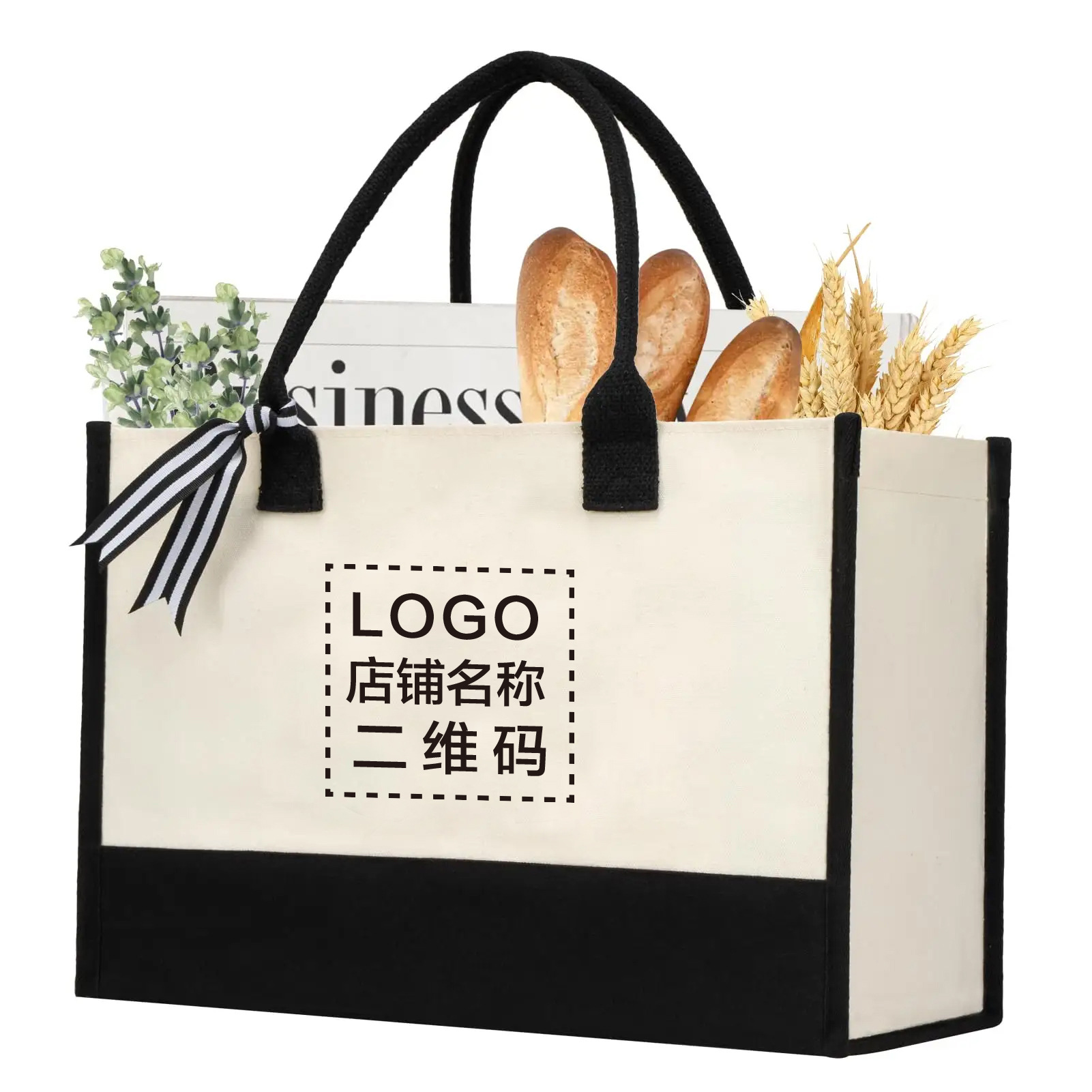 Bolsas de lino personalizadas bolsas de regalo de fiestas linas portátiles simples exposiciones comerciales publicitarias bolsas de lino personalizadas