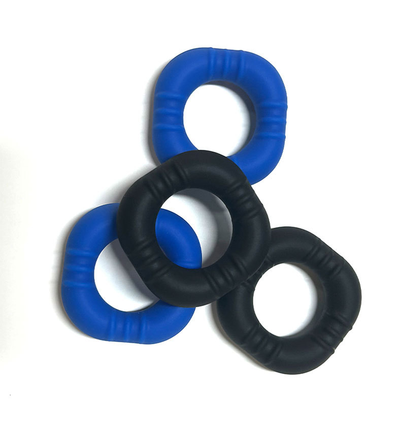 Liquid Silicone Lock Ring Penis Ring, Manual Control, Stretchy Adult Toy — detail image 3