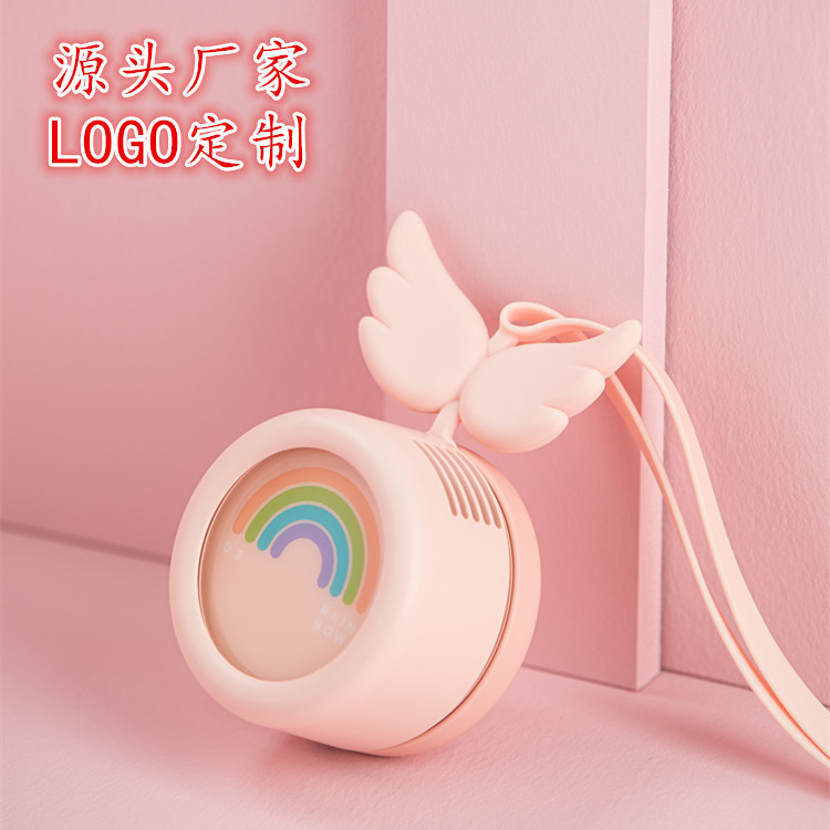三活347創意複古usb迷妳手持挂脖風扇 便攜懶人靜音風扇禮品定制