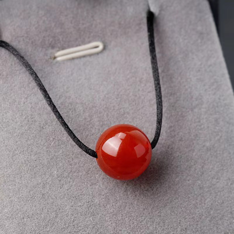 Simple Style Round Agate Beaded Womenu0027S Bracelets Anklet Necklace 1 Piece