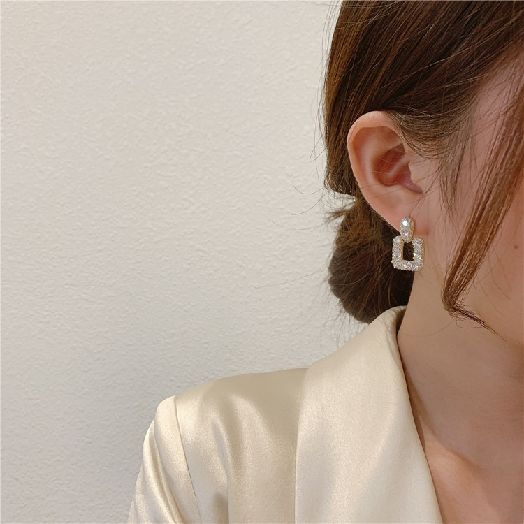 8g Weight No Inlaid Inlay Material Earrings, Ear Studs Classification Wedding, Travel Occasion Alloy Material Geometric Pattern Women'S Gender Plating Design Fashion Style Fashion Geometric Plating Alloy No Inlaid Drop Earrings 2