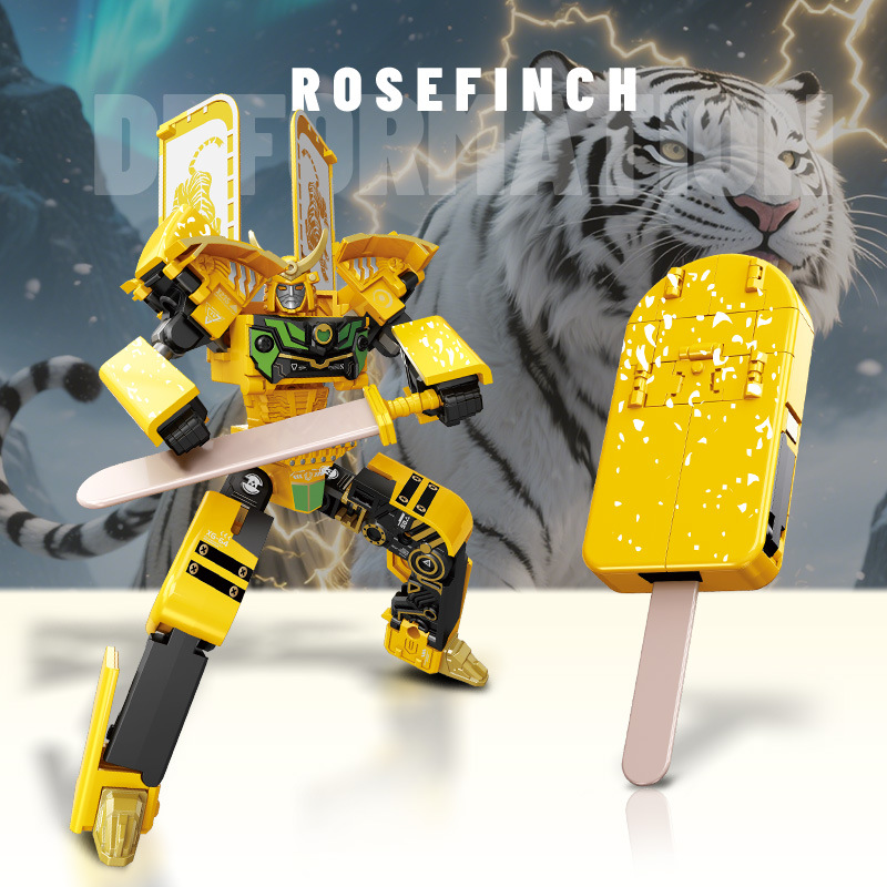 Робот-трансформер Star Steel Ice Cream Warrior красный