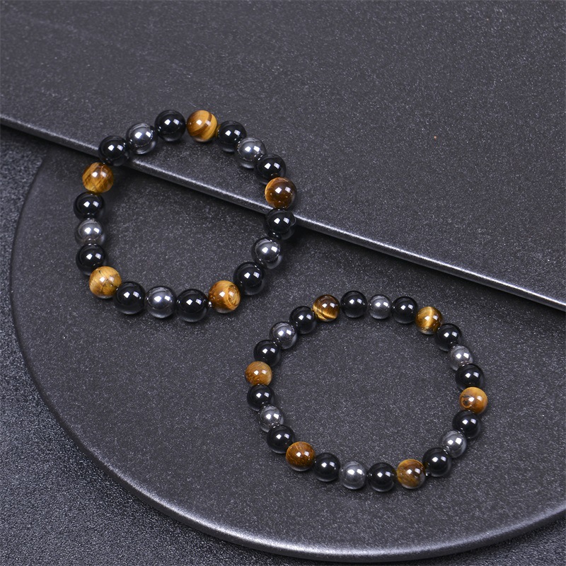 Holiday Occasion Simple Style Geometric Agate Tiger Eye Men's Bracelets Men Beaded Bracelets