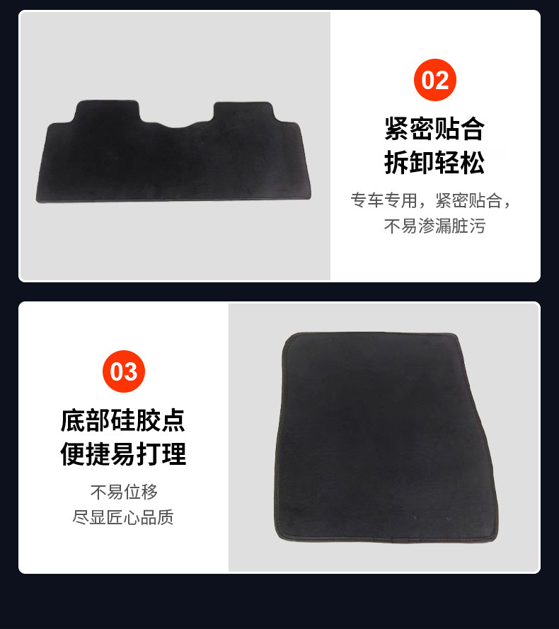 Gift Black Velvet Full Set of Floor Mats Suitable for Zero Run Vehicles, Wholesale Anti-Slip Car Floor Mats