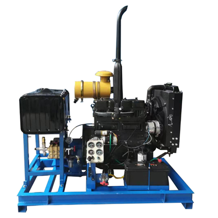 2025年新款柴油机驱动混凝土冲毛机/超高压清洗设备