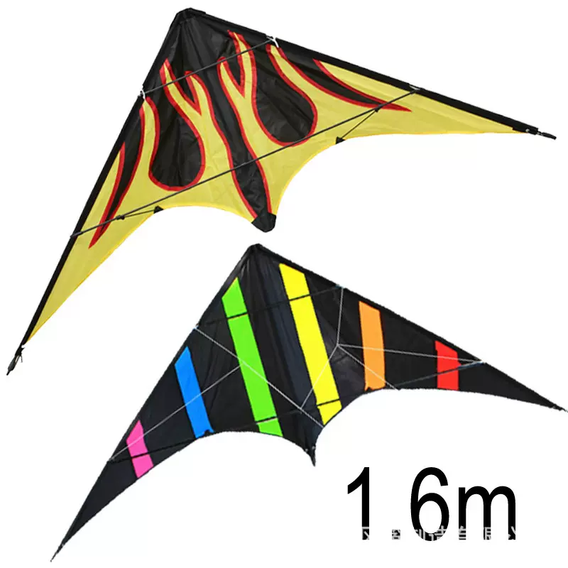 潍坊风筝 1.6米双线特技风筝 火焰运动风筝  响声大 sportkite