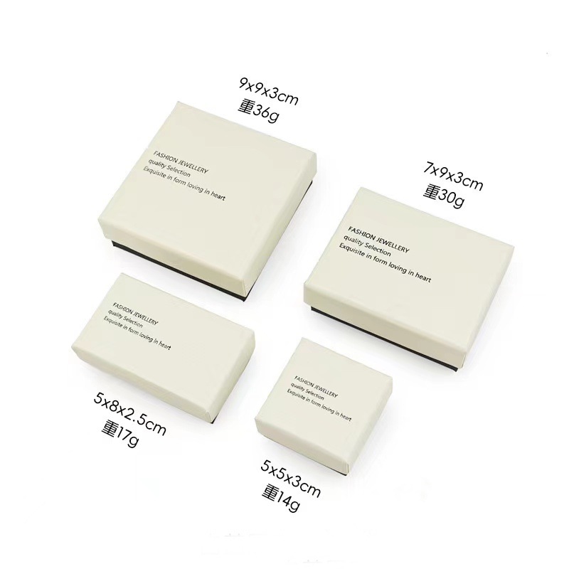 Small white high-end gift box 5*5*3