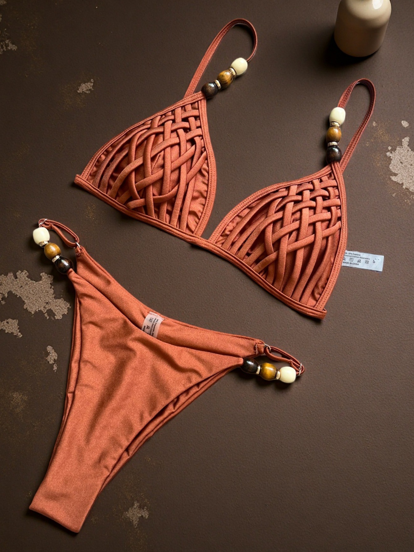 Women's Bikini Set Solid Colour Two Piece Swimsuit For Women_voghion.com