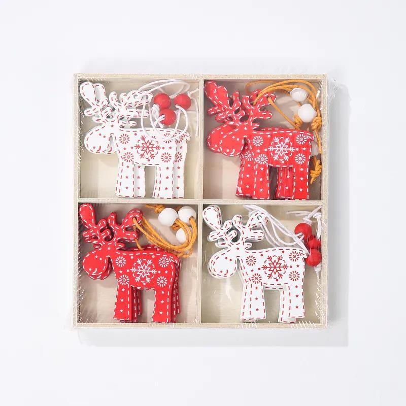 创意工艺品圣诞系列小挂牌 木质吊牌工艺礼品 DIY圣诞装饰品套装