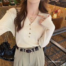 领针织衫女2025新款春秋内搭毛衣长袖打底衫秋冬感穿搭上衣