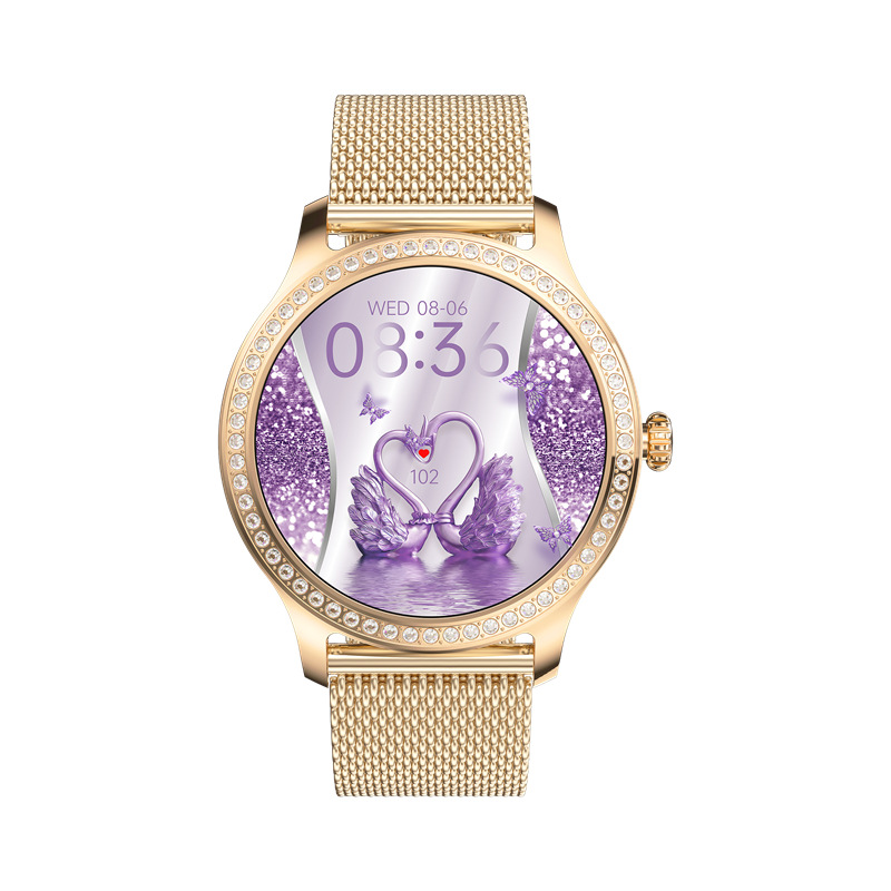 Smartwatch feminino relógio bluetooth chamadas frequência_voghion.com