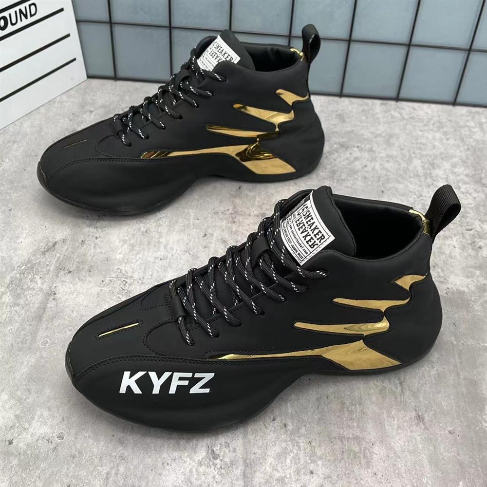 2024 Primavera Versatile High Top Trendy Casual con elevata altezza interna Borsa moda papà Suola Scarpe da uomo_voghion.com