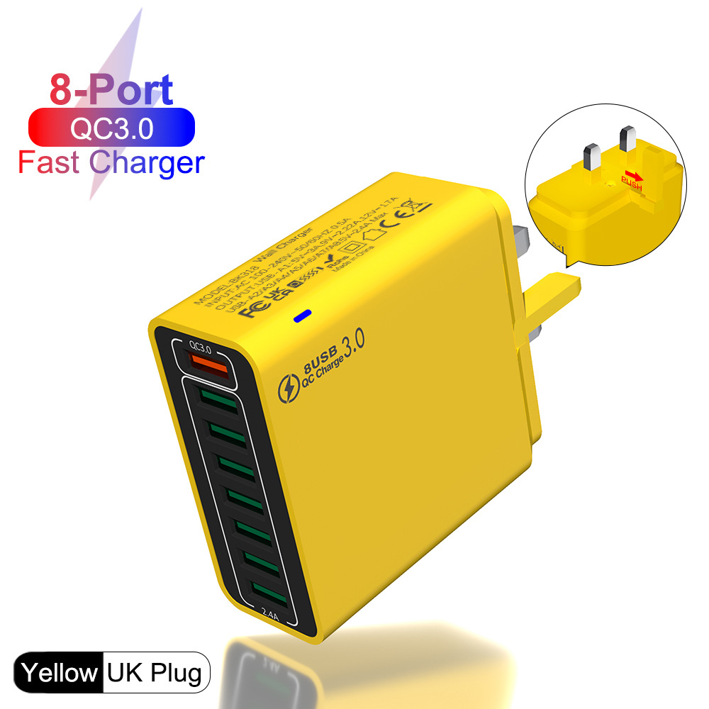 QC3.0 영국 표준 노란색 [베어메탈]