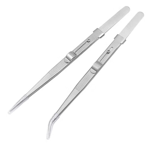 Jewelry tweezers, non-slip jewelry clips, stainless steel tweezers, pointed slotted gemstone and diamond special clip tools