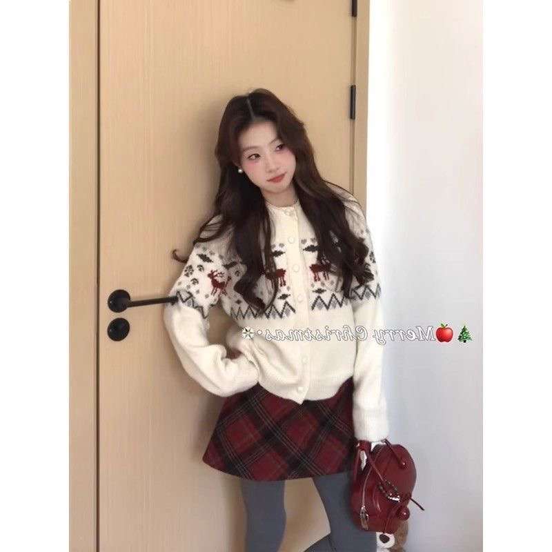 Korean Style Super Nice Lamb Velvet Fur Outwear for Women Winter 2025 Super Popular Christmas Outfit Complete Set Dress Korean Style Super Nice Lamb Velvet Fur Outwear for Women Winter 2025 Super Popular Christmas Outfit Complete Set Dress