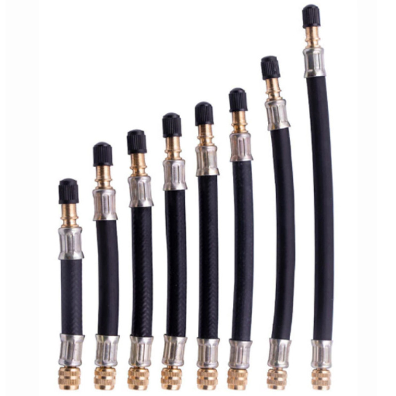 Car inflator connector car vacuum tire rubber valve extension tube bicycle inflator extension tube