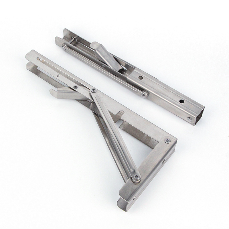 Soporte plegable de acero inoxidable engrosada soporte de trípode soporte de estante colgante de pared de almacenamiento soporte móvil fábrica al por mayor