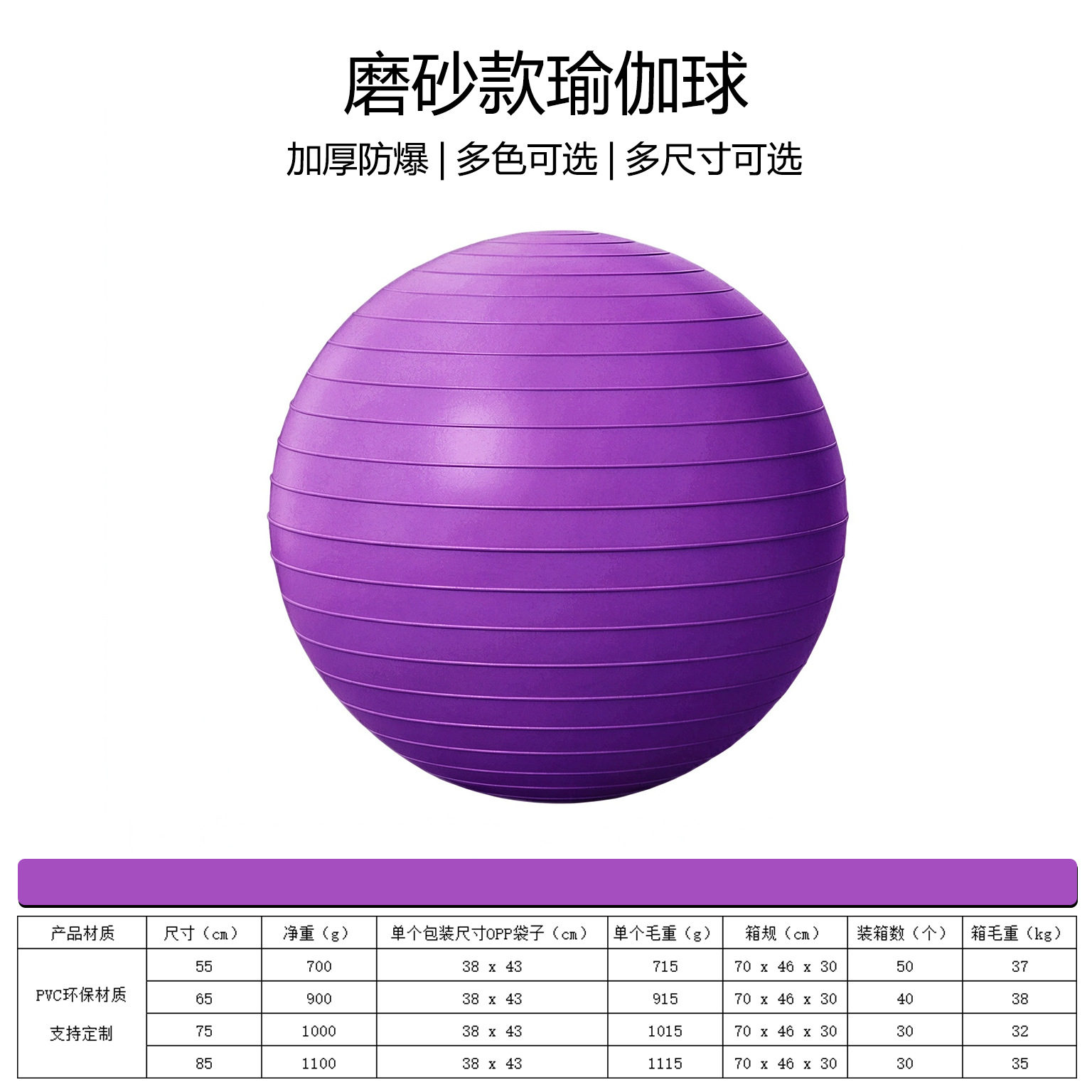 Pelota de Yoga para Embarazadas de ABS a Prueba de Explosiones para Ejercicio de Yoga