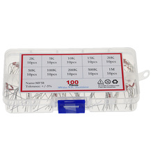 100只10种规格(2K-1M) 电磁炉NTC温度传感器 MF58热敏电阻混装盒