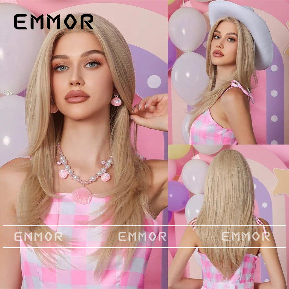 Venta caliente transfronteriza de Amazon, encaje de frente multicolor, ondas grandes, cabello largo y rizado, peluca de moda, cabello completo