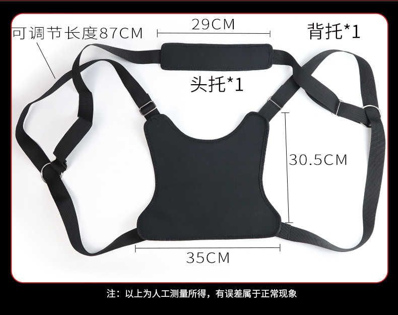 Jiuai Metal Bondage Swing with Handcuffs and Waist Support, Black SM Play Set — detail image 12