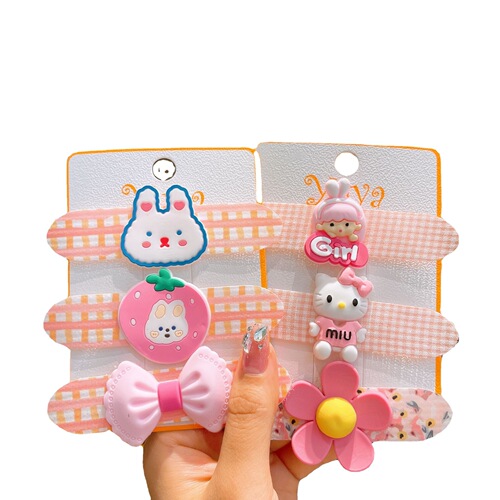 Children's bangs stickers, headbands, little girl princess hair stickers, summer hair sorting tool, baby girl's Velcro stickers