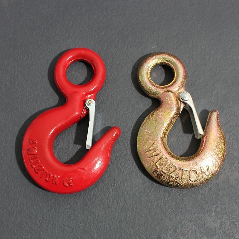 美式货钩黄色环眼钩非标环眼勾红色环眼钩标国环眼钩起重钩子吊钩