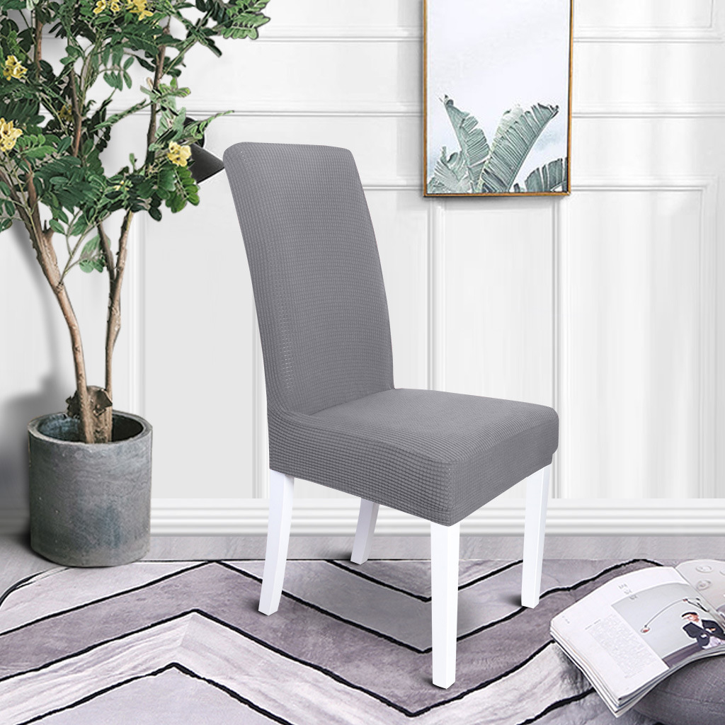 Transfronterizo al por mayor elástico agitado cubierta de silla de terciopelo general color sólido engrosado fábrica de cubierta de silla de restaurante hotel