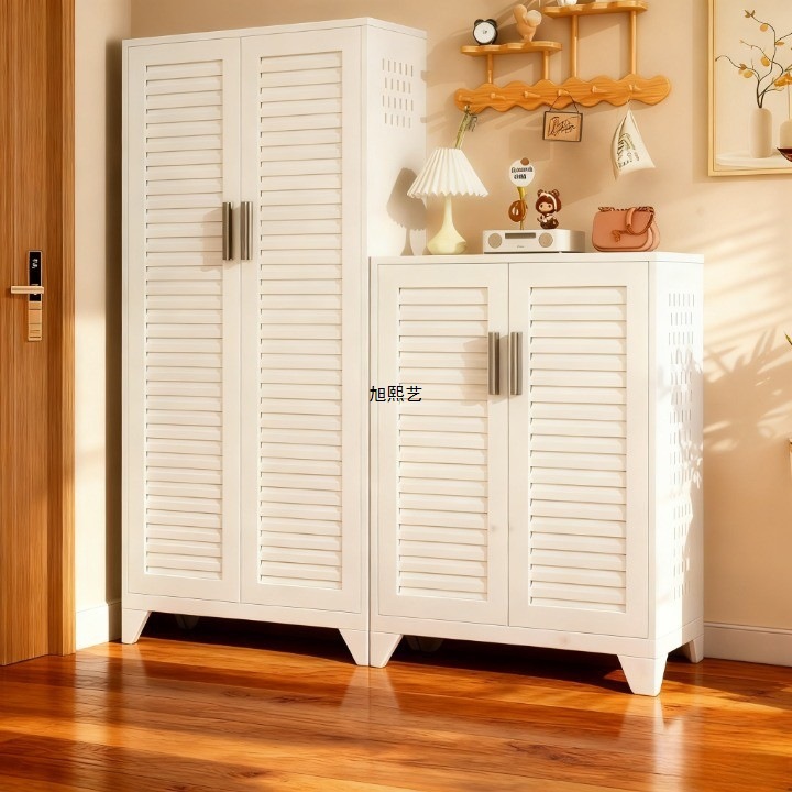 Metal Steel Shoe Cabinet New Home Entrance with Password Lock Integrated Cabinet Moisture-Proof Entrance Cabinet Entry Shoe Cabinet Large Capacity
