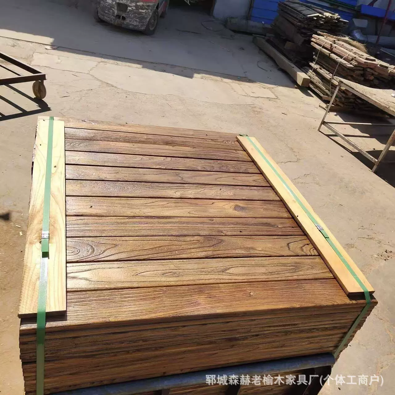 木板飘窗板吧台桌子榆木桌子实木原材料办公长方形桌面板老榆木