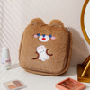 Winter cartoon square capacious cosmetic bag, organizer bag