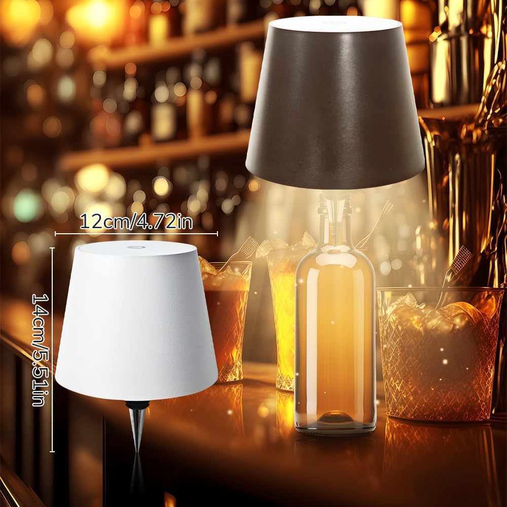 Lámpara de botella de vino enchufable transfronteriza Lámpara de vino RGB Restaurante Bar Atmósfera de carga táctil incorporada Lámpara de mesa de pie alto