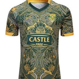 Rugby Jersey 南非100周年纪念版橄榄球服球衣男子短袖运动衫