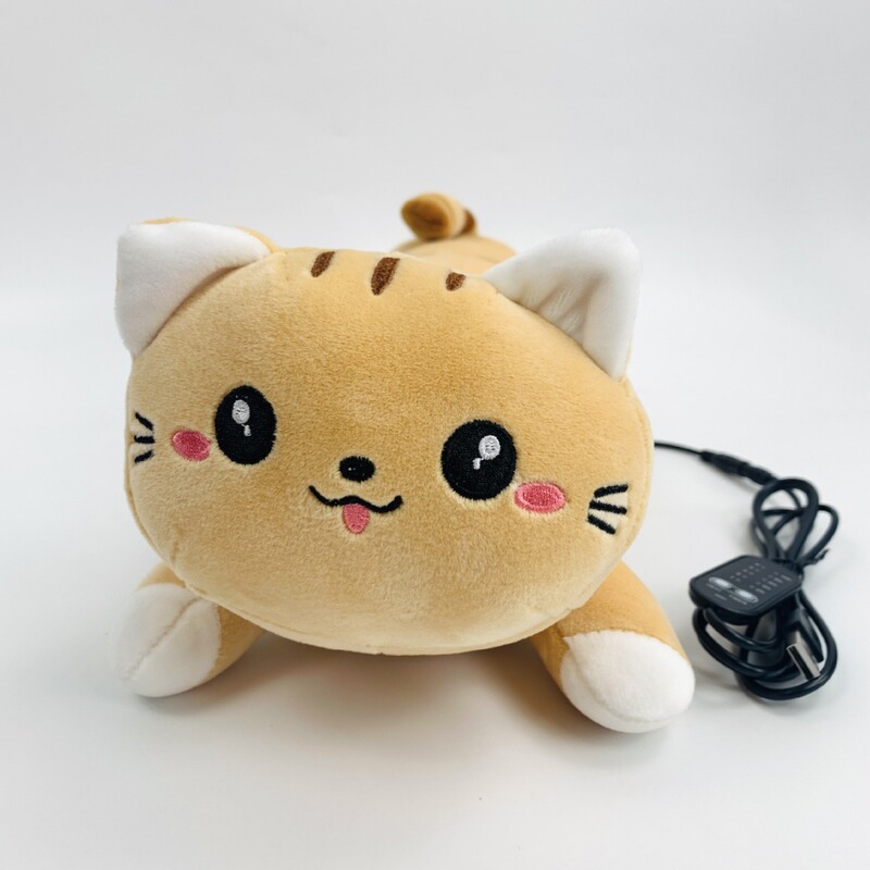 アマゾンの新型かわいいusb発熱人形加熱人形抱き枕クッション温敷腹ばい猫人形クロスボーダー|undefined