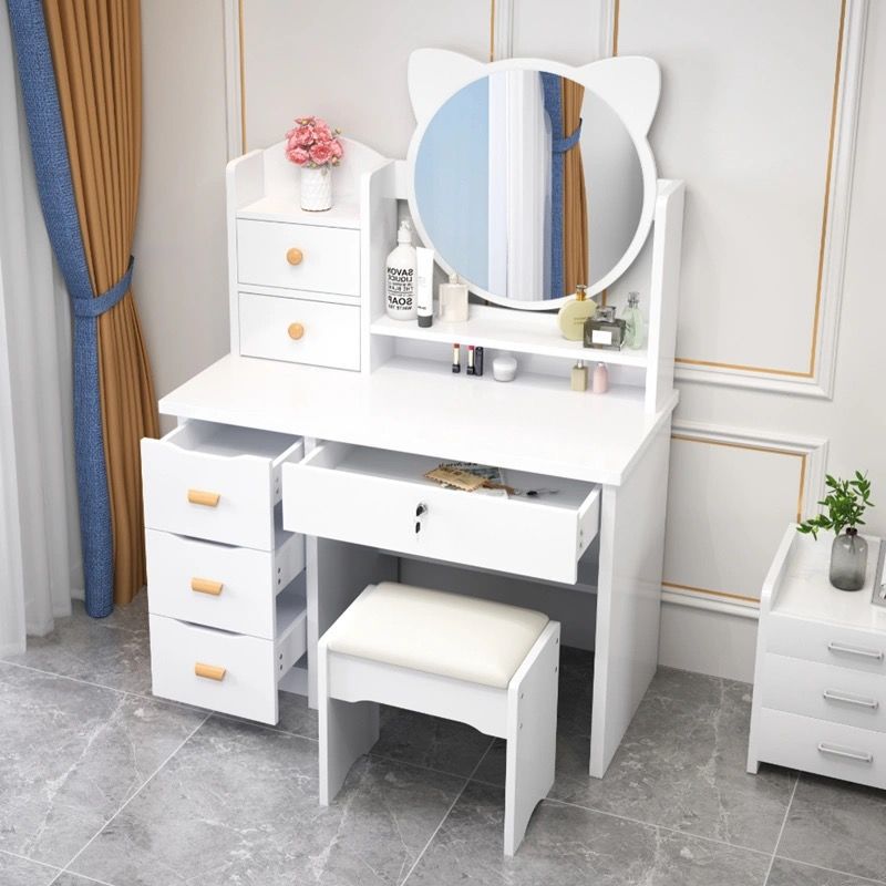 Tocador Mesa 918 dormitorio pequeño apartamento de almacenamiento mesa de maquillaje con luces Comercio exterior transfronterizo