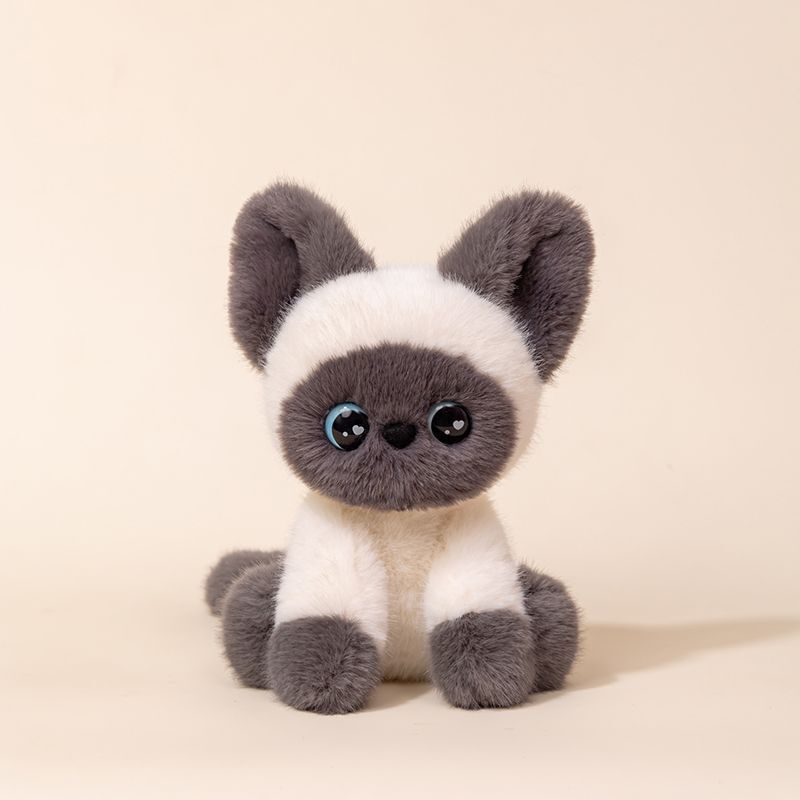 インターネット有名人の同じスタイルのかわいい三毛猫ぬいぐるみ人形子猫テーブルコンパニオン人形ベッド睡眠人形ギフト|undefined