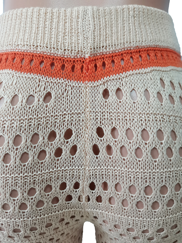 Urban Fashionable Knitted Hand Crochet Outdoor Sports Casual Suit Women Clothing