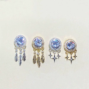 14K Gold-Filled Color-Preserving Crystal DIY Accessories Dream Catcher Magic Box Feather Tassel Spacer Bead Bracelet Necklace Material Jewelry