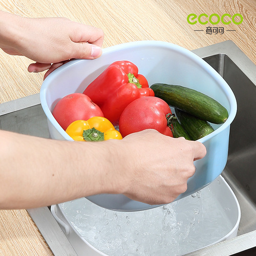 Sink basin drain basket multi-functional kitchen double-layer drain basket vegetable basket internet celebrity living room household fruit plate large size