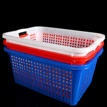 特大号加厚篮筐长方形塑料篮周转框服装杂物储物篮收纳筐洗菜篮子