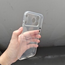 精孔拜耳不发黄适用iPhone17promax透明手机壳苹果16防摔全包按键