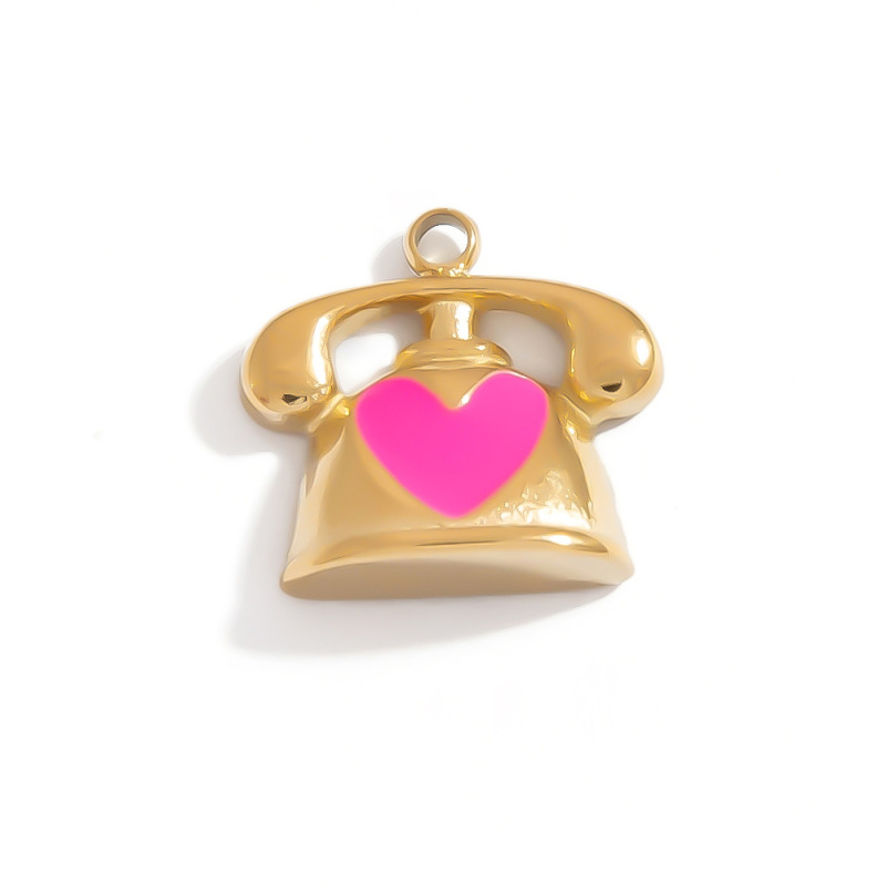 クロスボーダーステンレス鋼 DIY ジュエリーアクセサリーオイルドリップシェルドーナツバドミントンラブキー防水アクセサリー|undefined