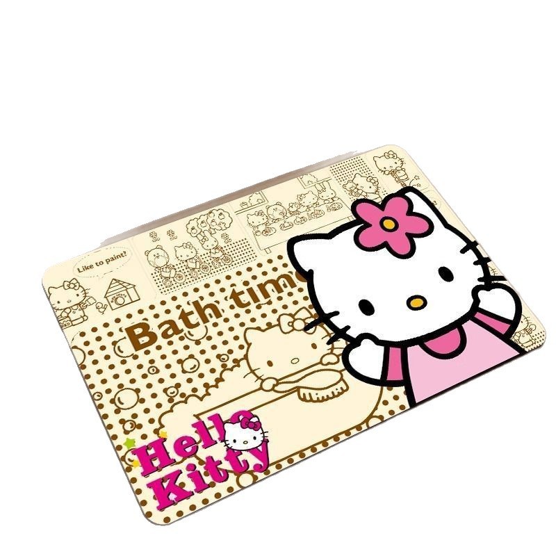 可爱卡通HelloKitty浴室吸水地垫硅藻泥耐脏速干易打理脚垫可代发|undefined